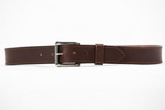 Taylor chocolate water buffalo belt with stainless steel roller buckle
